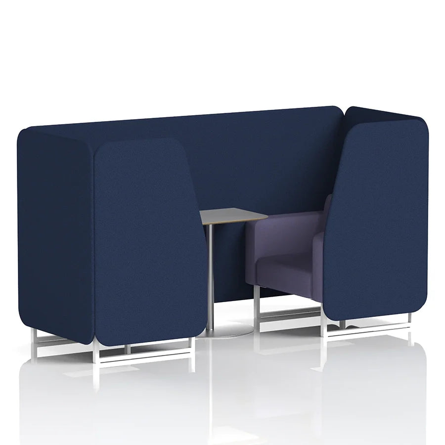 Brixworth Booth in Two Tone - 2 Seater with Grey Table
