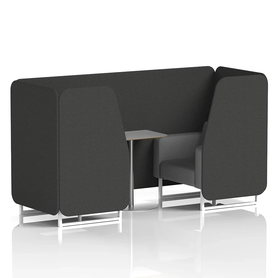 Brixworth Booth in Two Tone - 2 Seater with Grey Table