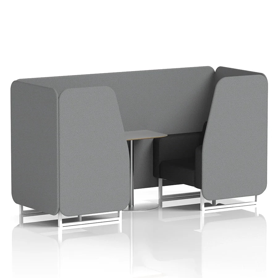 Brixworth Booth in Two Tone - 2 Seater with Grey Table