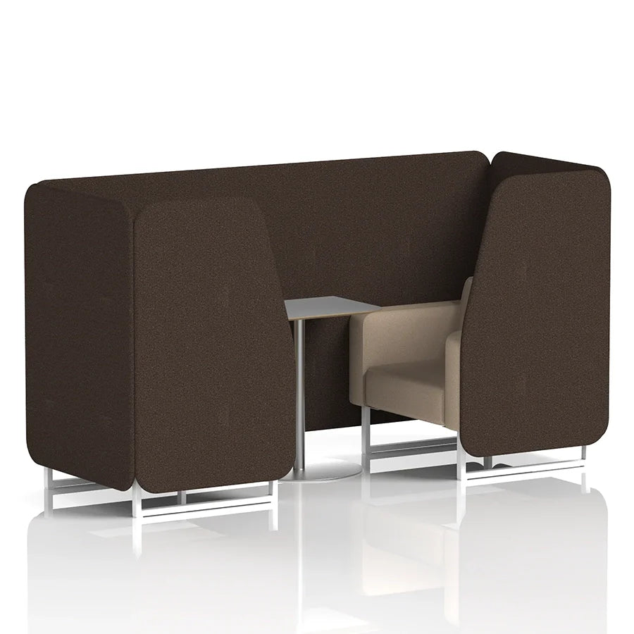 Brixworth Booth in Two Tone - 2 Seater with Grey Table