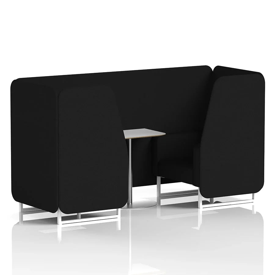 Brixworth Booth in Single Tone - 2 Seater with White Table