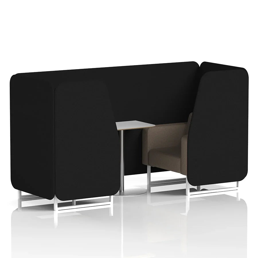 Brixworth Booth in Two Tone - 2 Seater with White Table