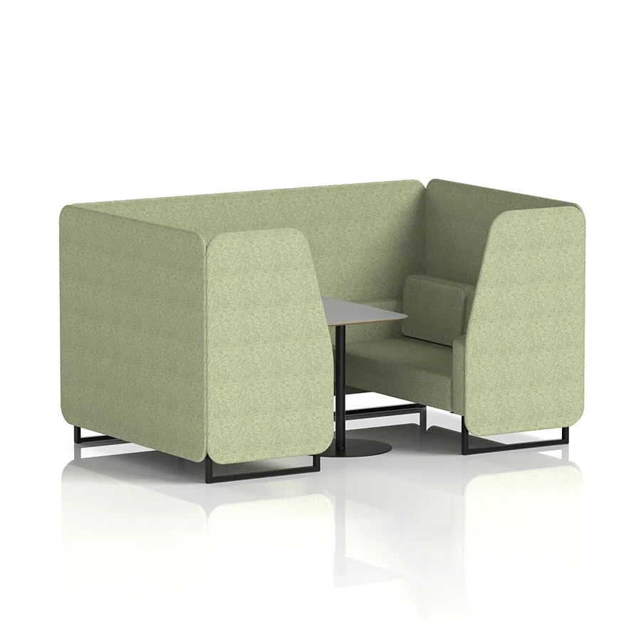 Brixworth Booth in Single Tone - 4 Seater with Grey Table
