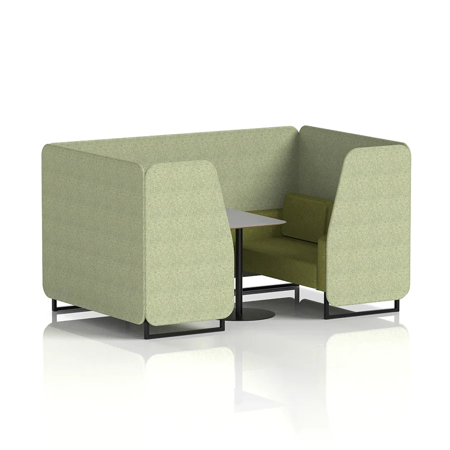 Brixworth Booth in Two Tone - 4 Seater with Grey Table