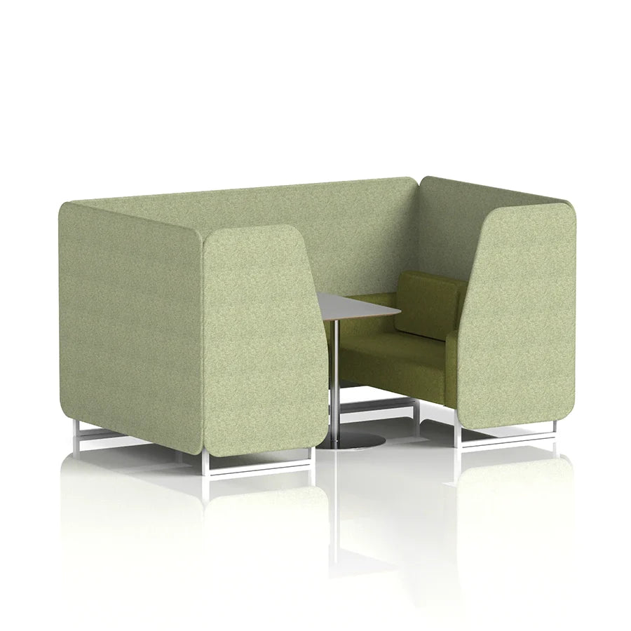 Brixworth Booth in Two Tone - 4 Seater with Grey Table