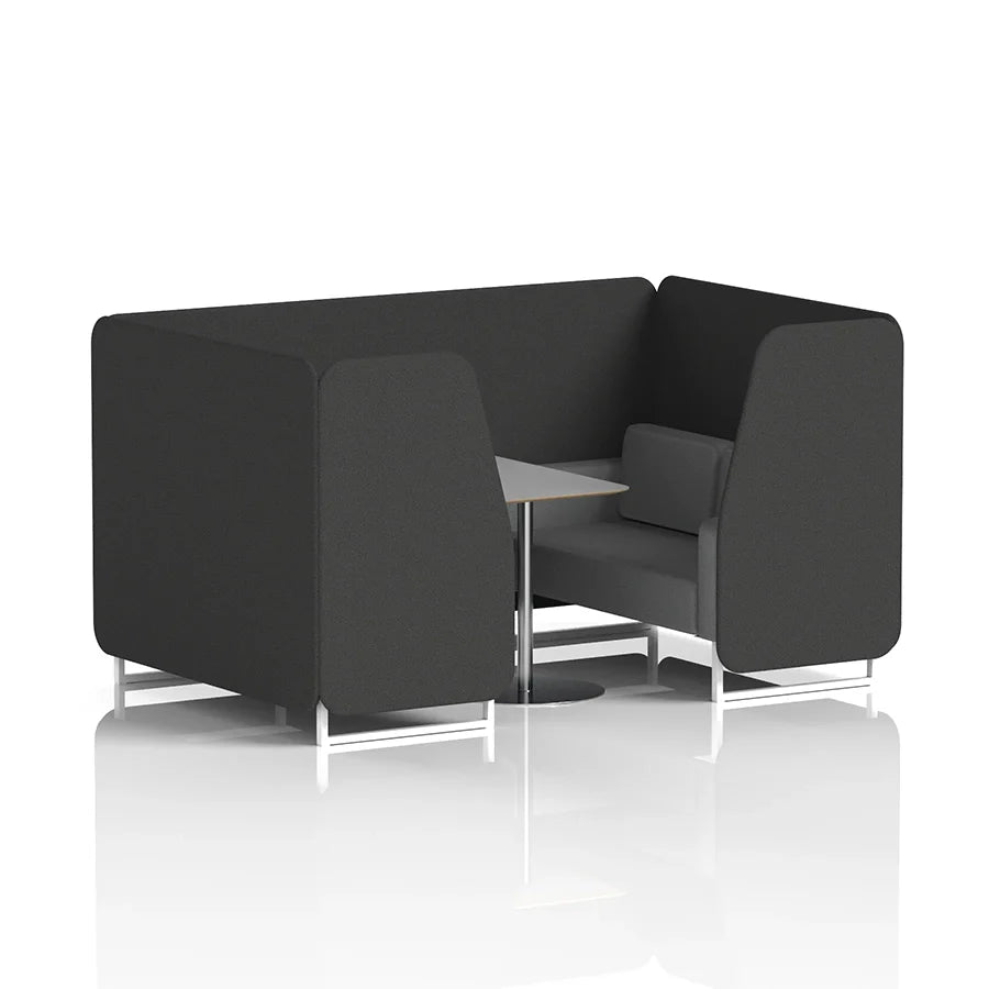 Brixworth Booth in Two Tone - 4 Seater with Grey Table