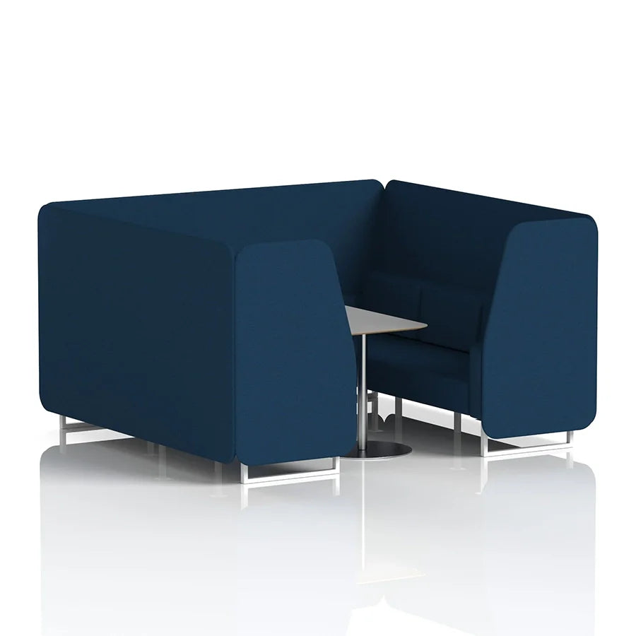 Brixworth Booth in Single Tone - 6 Seater with Grey Table