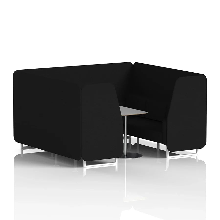 Brixworth Booth in Single Tone - 6 Seater with Grey Table