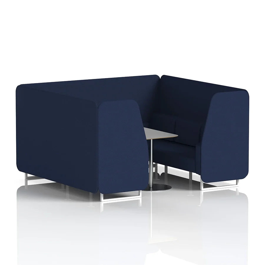 Brixworth Booth in Single Tone - 6 Seater with Grey Table