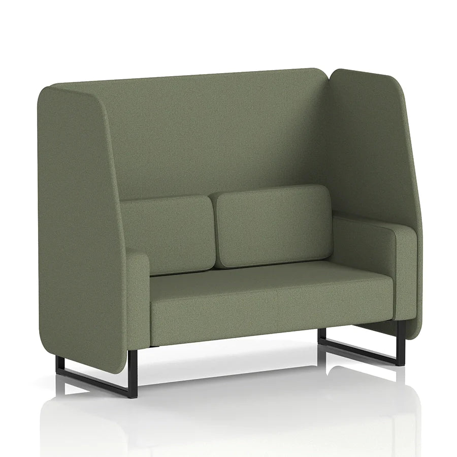 Brixworth Open Booth in Single Tone - 2 Seater