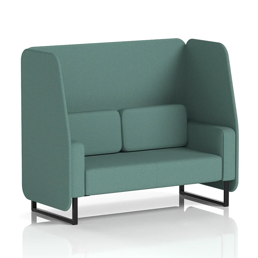 Brixworth Open Booth in Single Tone - 2 Seater