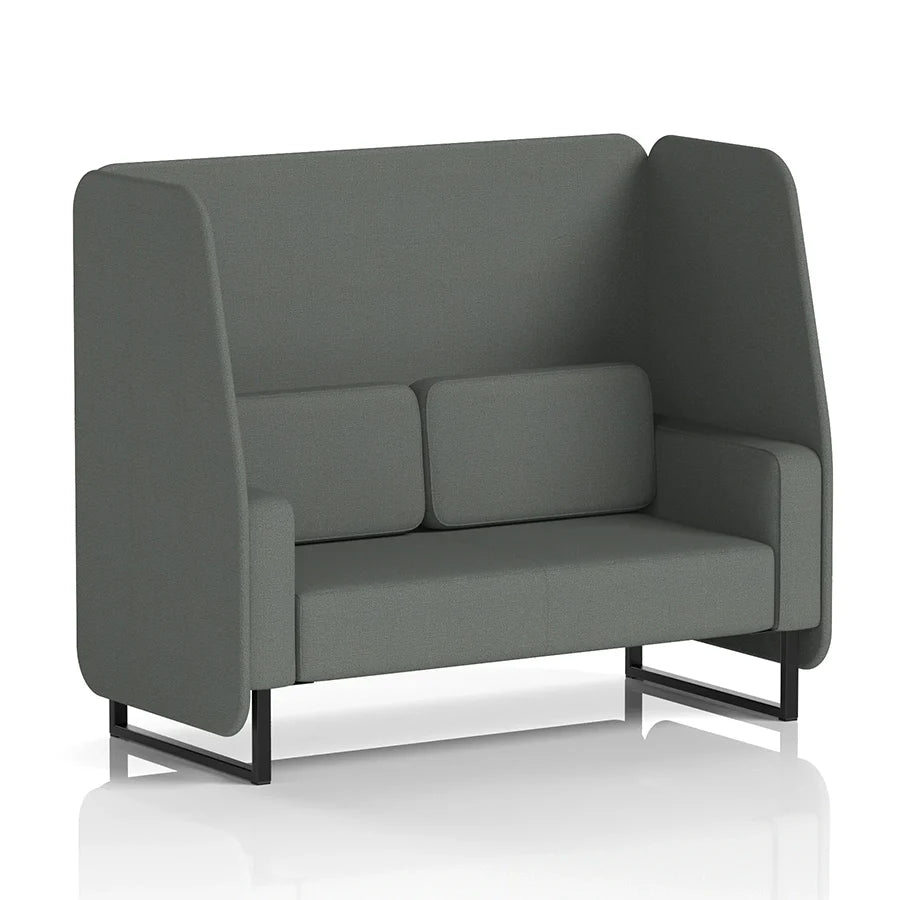 Brixworth Open Booth in Single Tone - 2 Seater