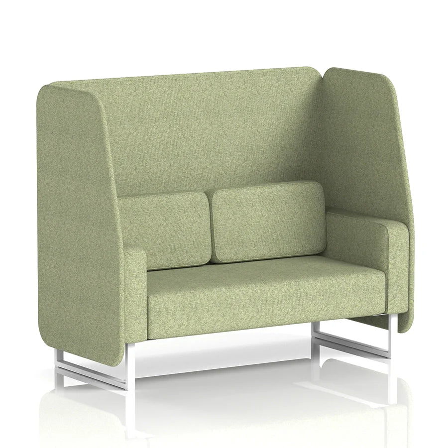 Brixworth Open Booth in Single Tone - 2 Seater