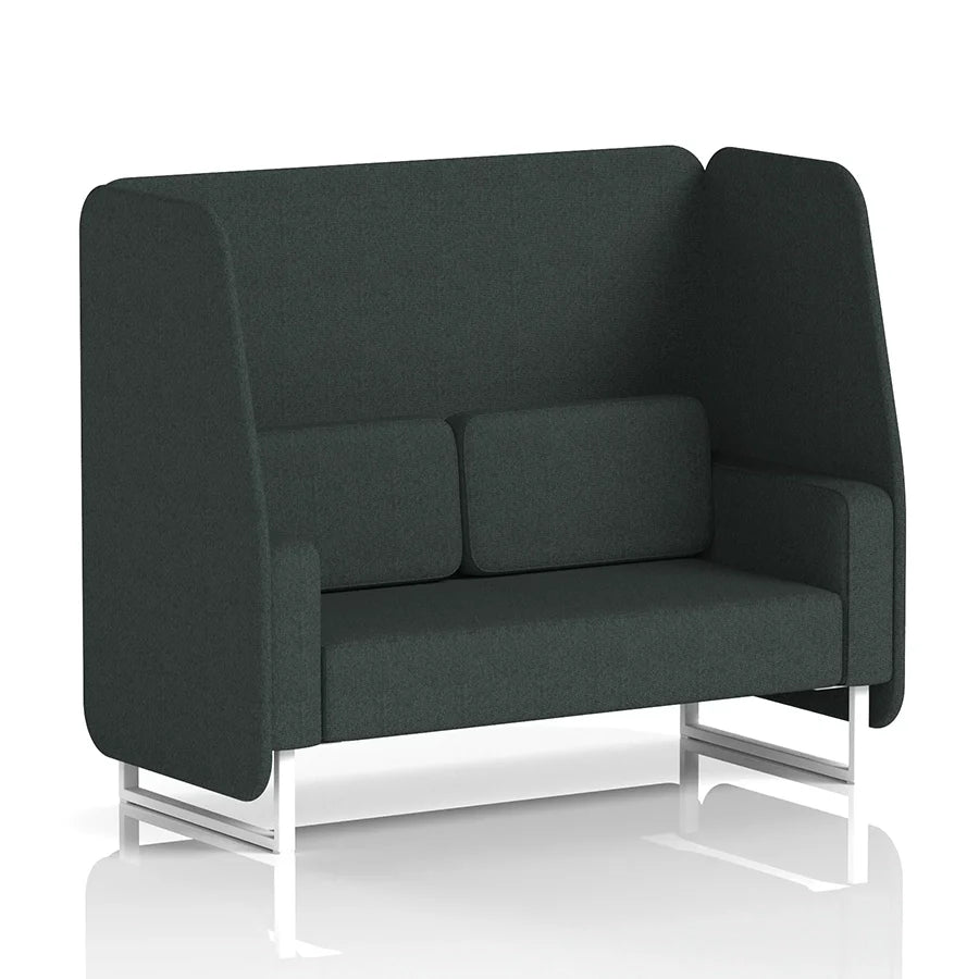 Brixworth Open Booth in Single Tone - 2 Seater