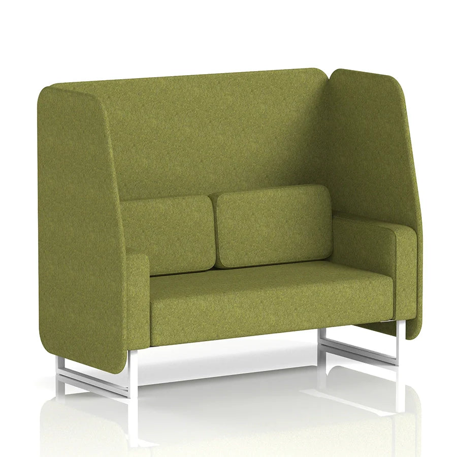 Brixworth Open Booth in Single Tone - 2 Seater