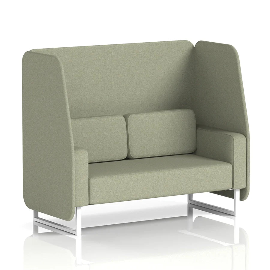 Brixworth Open Booth in Single Tone - 2 Seater