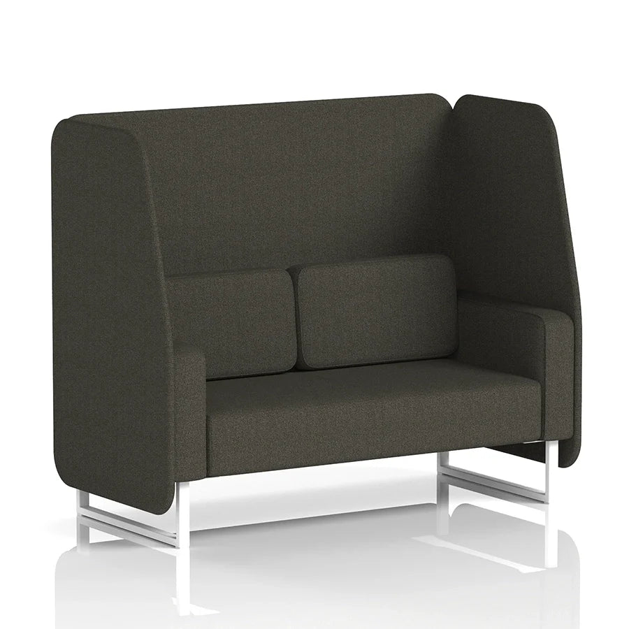 Brixworth Open Booth in Single Tone - 2 Seater