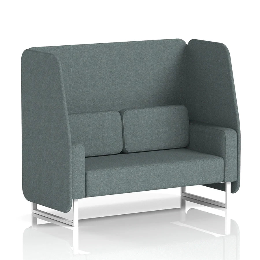 Brixworth Open Booth in Single Tone - 2 Seater