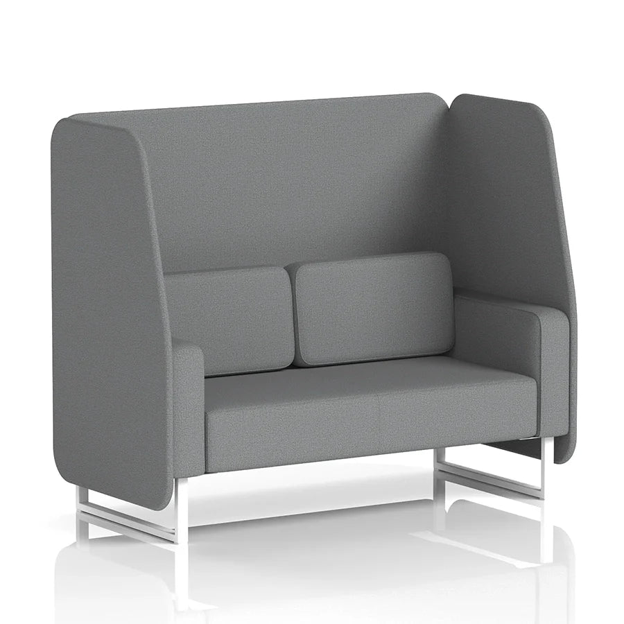 Brixworth Open Booth in Single Tone - 2 Seater