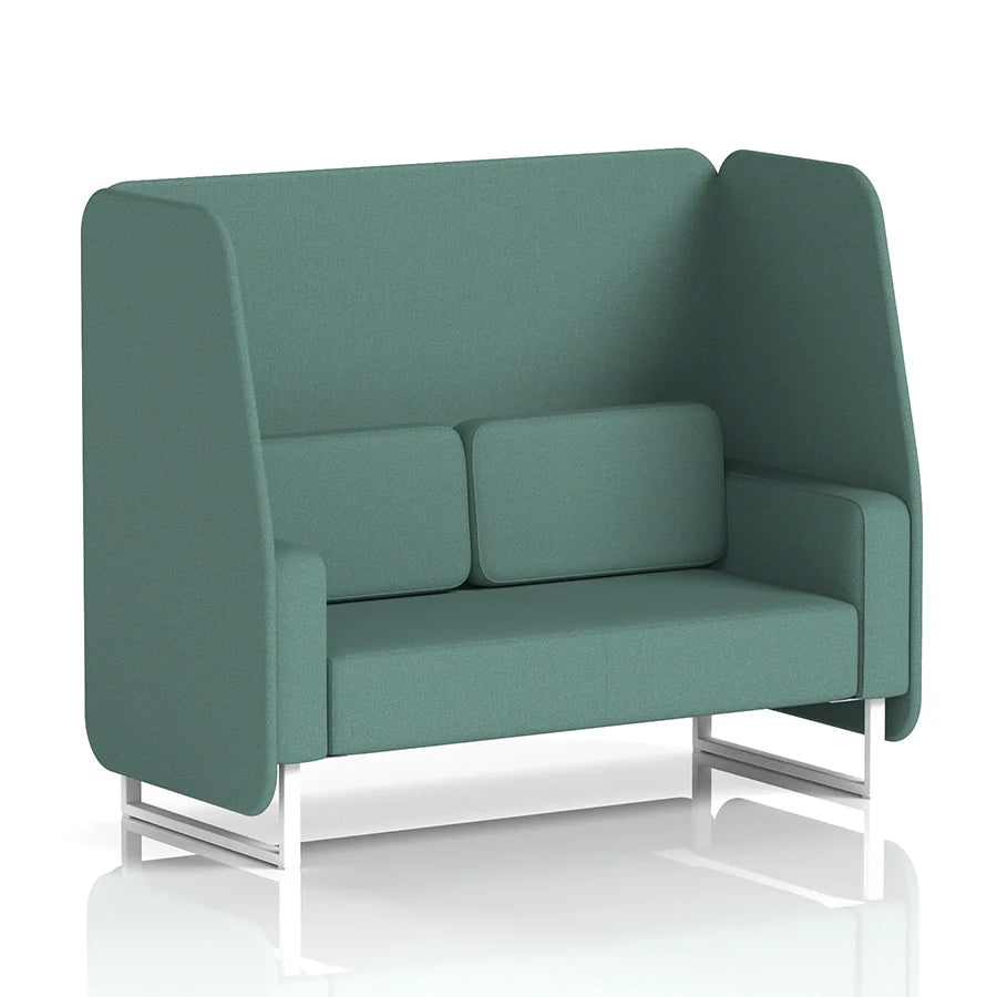 Brixworth Open Booth in Single Tone - 2 Seater