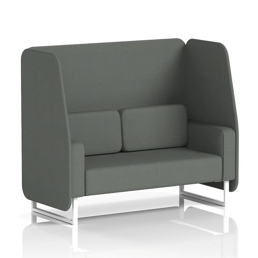 Brixworth Open Booth in Single Tone - 2 Seater