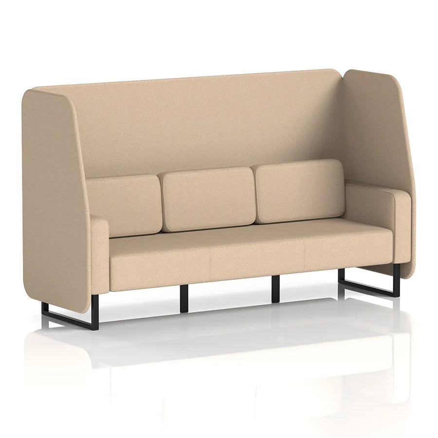 Brixworth Open Booth in Single Tone - 3 Seater
