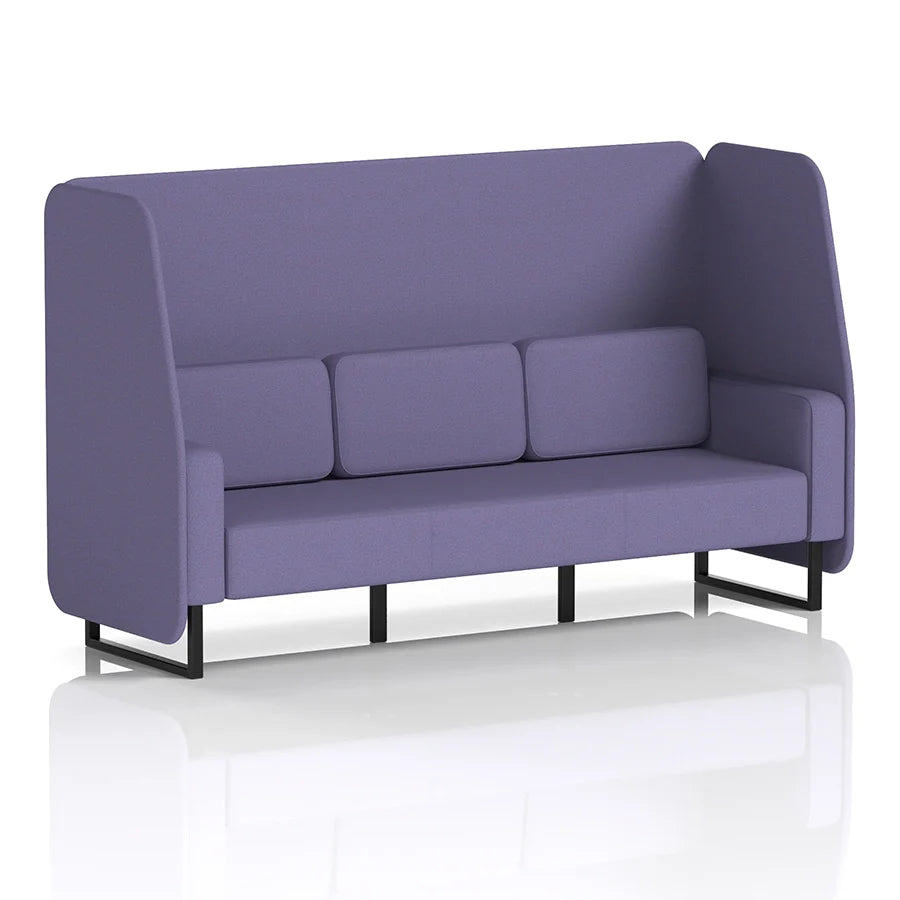 Brixworth Open Booth in Single Tone - 3 Seater