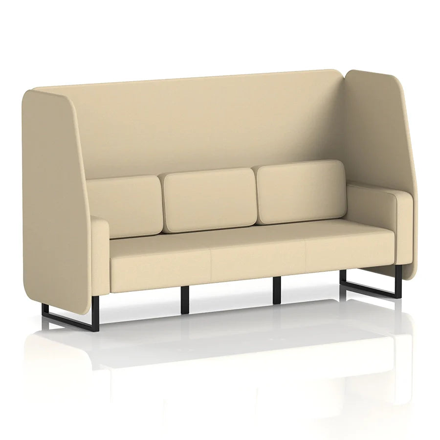 Brixworth Open Booth in Single Tone - 3 Seater