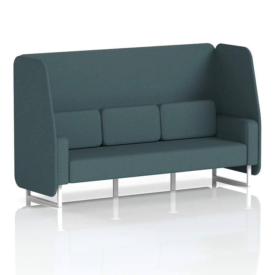 Brixworth Open Booth in Single Tone - 3 Seater
