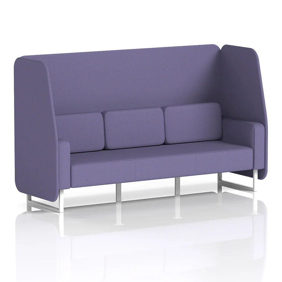 Brixworth Open Booth in Single Tone - 3 Seater