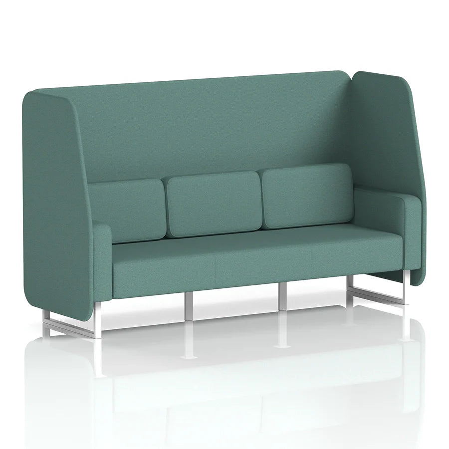 Brixworth Open Booth in Single Tone - 3 Seater