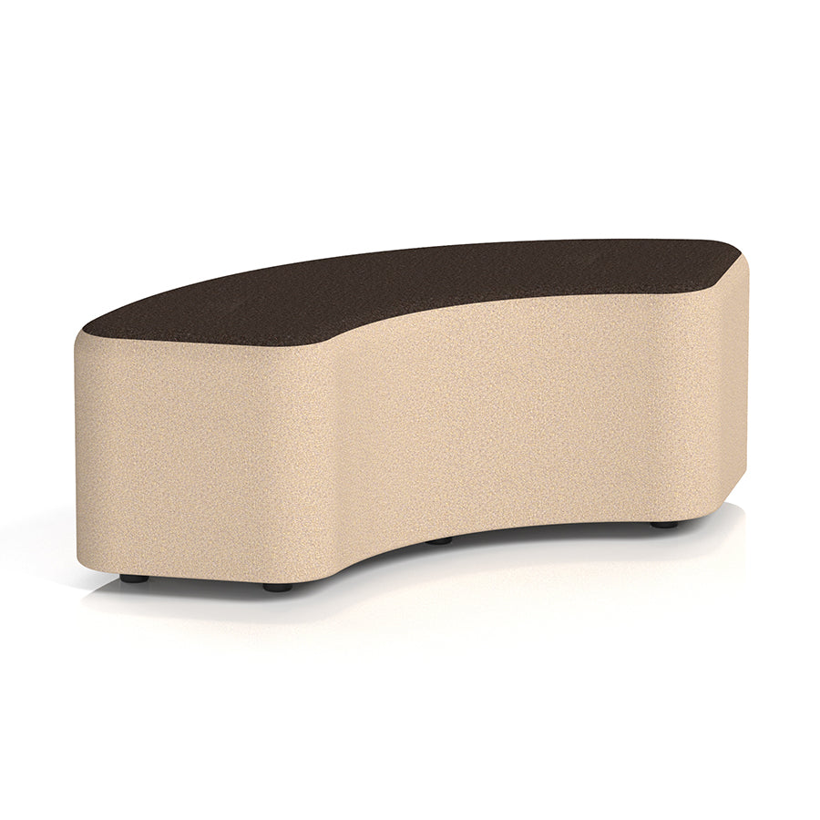 Harlestone Curved Stool in Two Tone - 90 degree curves