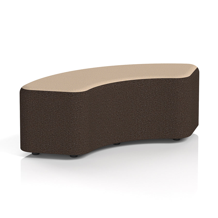 Harlestone Curved Stool in Two Tone - 90 degree curves