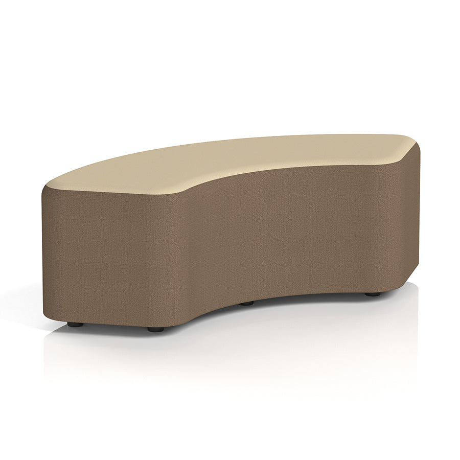 Harlestone Curved Stool in Two Tone - 90 degree curves