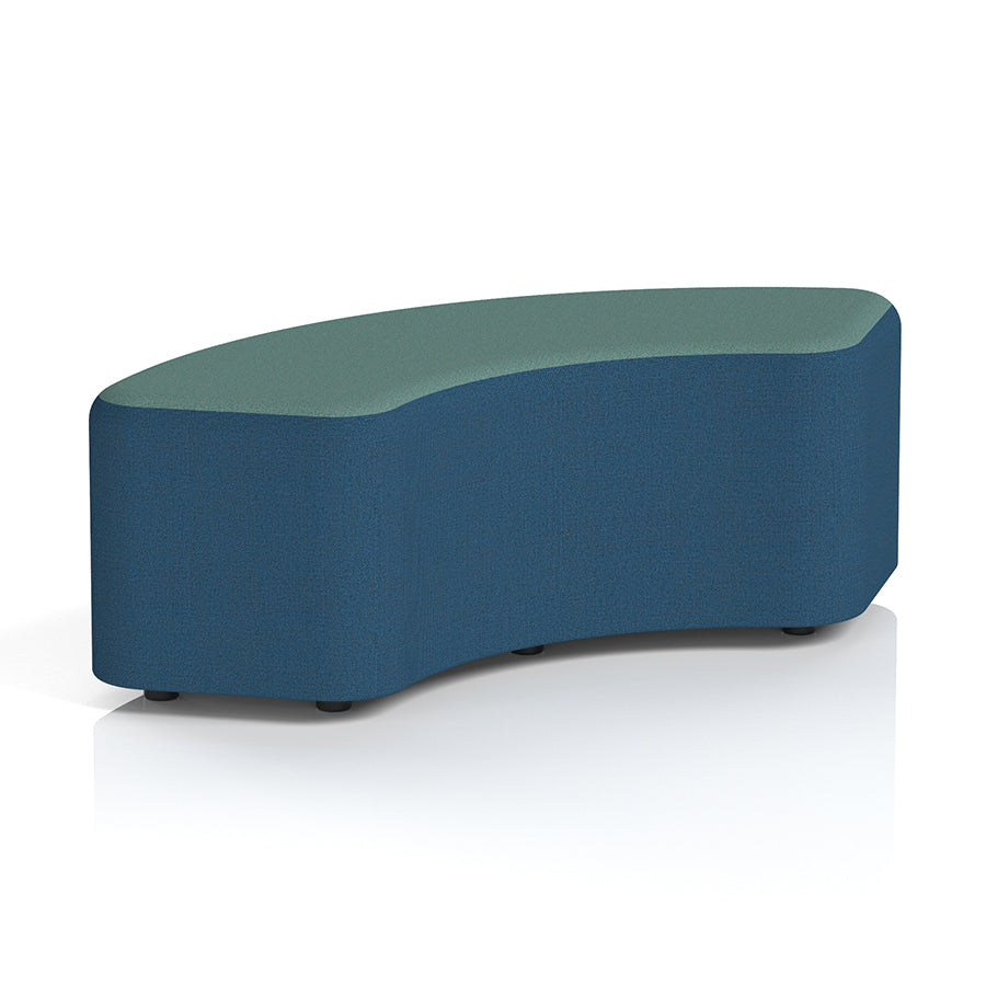 Harlestone Curved Stool in Two Tone - 90 degree curves