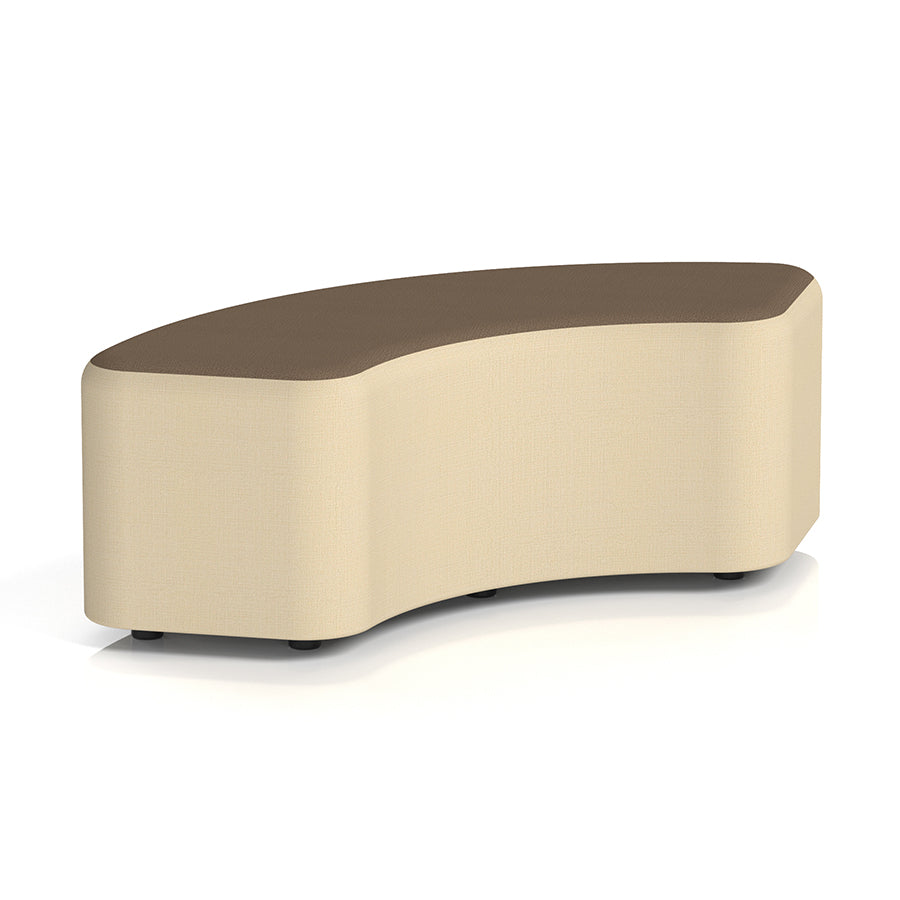 Harlestone Curved Stool in Two Tone - 90 degree curves