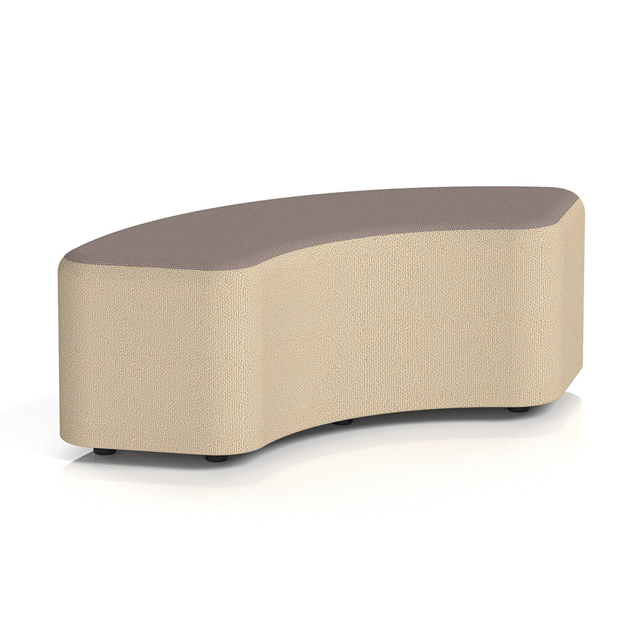 Harlestone Curved Stool in Two Tone - 90 degree curves