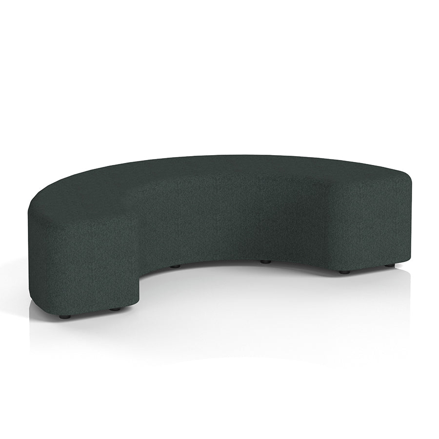 Harlestone Curved Stool in Single Tone - 180 degree curves