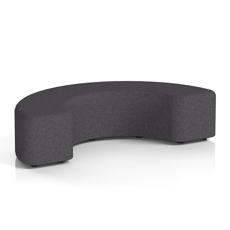 Harlestone Curved Stool in Single Tone - 180 degree curves