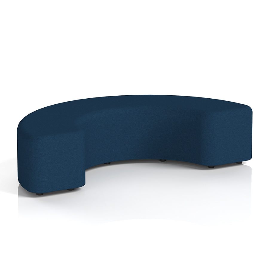 Harlestone Curved Stool in Single Tone - 180 degree curves