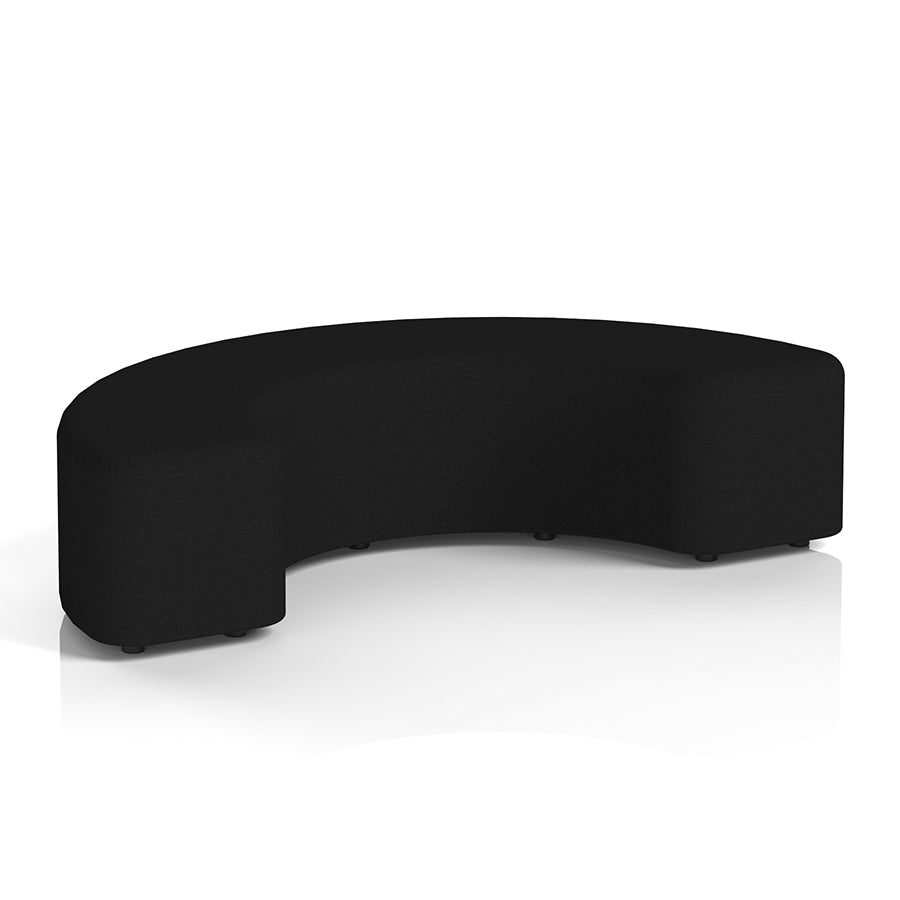 Harlestone Curved Stool in Single Tone - 180 degree curves