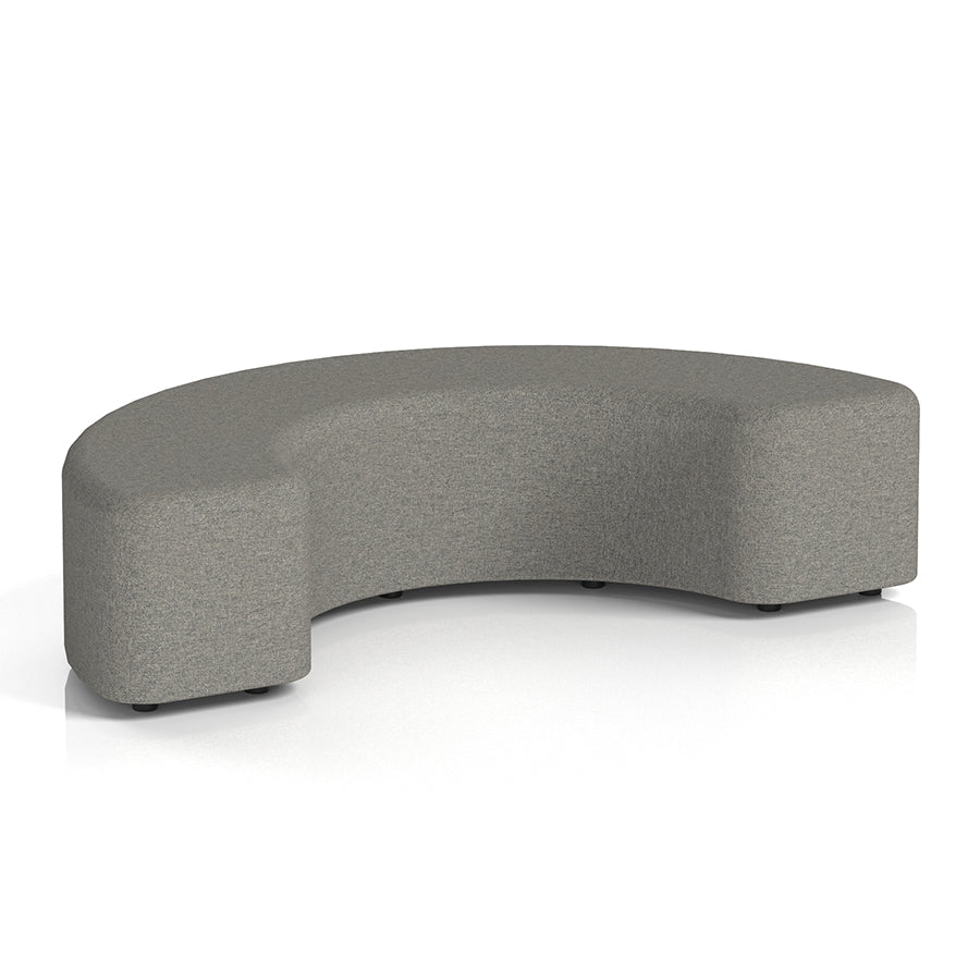 Harlestone Curved Stool in Single Tone - 180 degree curves