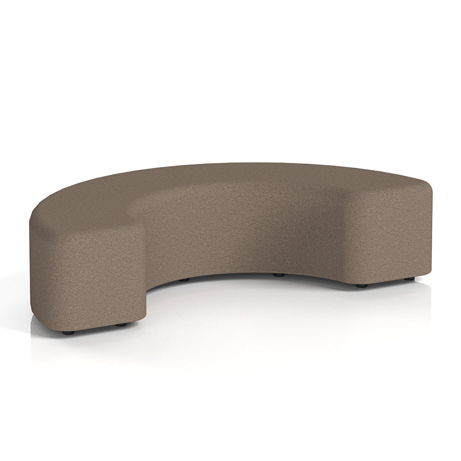 Harlestone Curved Stool in Single Tone - 180 degree curves