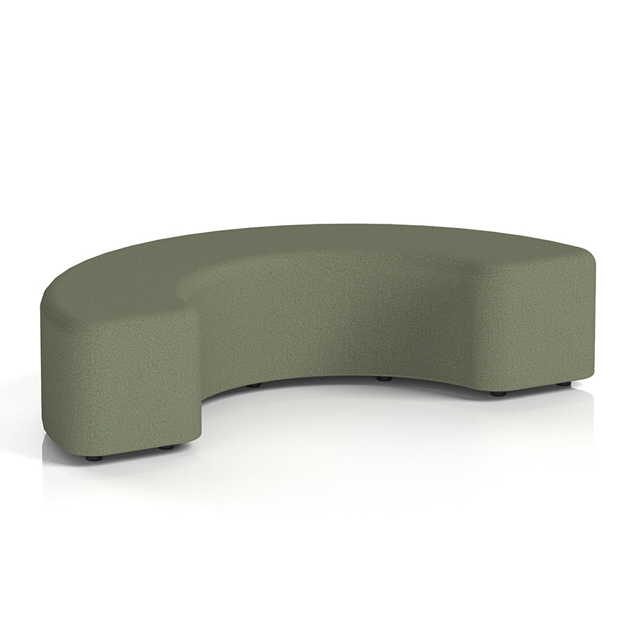 Harlestone Curved Stool in Single Tone - 180 degree curves