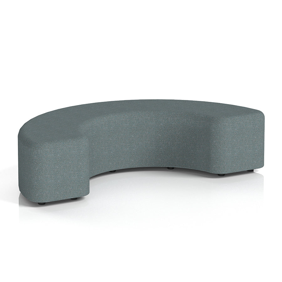 Harlestone Curved Stool in Single Tone - 180 degree curves