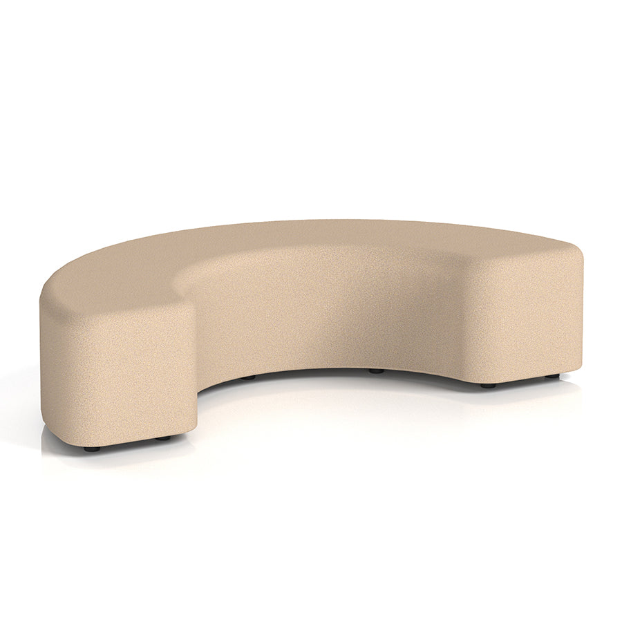 Harlestone Curved Stool in Single Tone - 180 degree curves