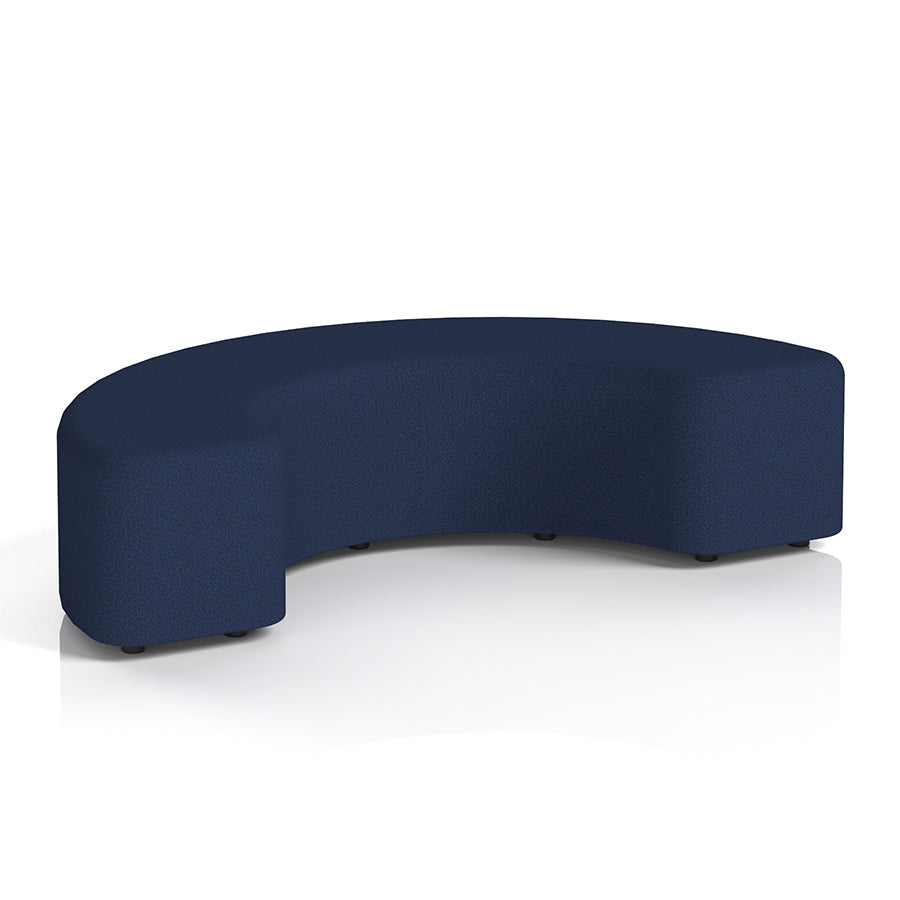 Harlestone Curved Stool in Single Tone - 180 degree curves