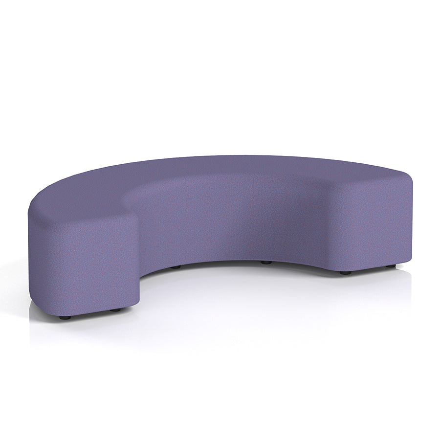 Harlestone Curved Stool in Single Tone - 180 degree curves