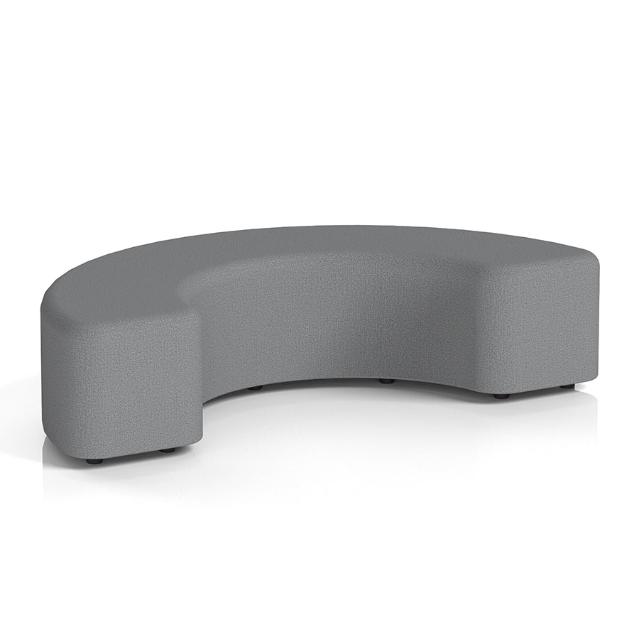 Harlestone Curved Stool in Single Tone - 180 degree curves