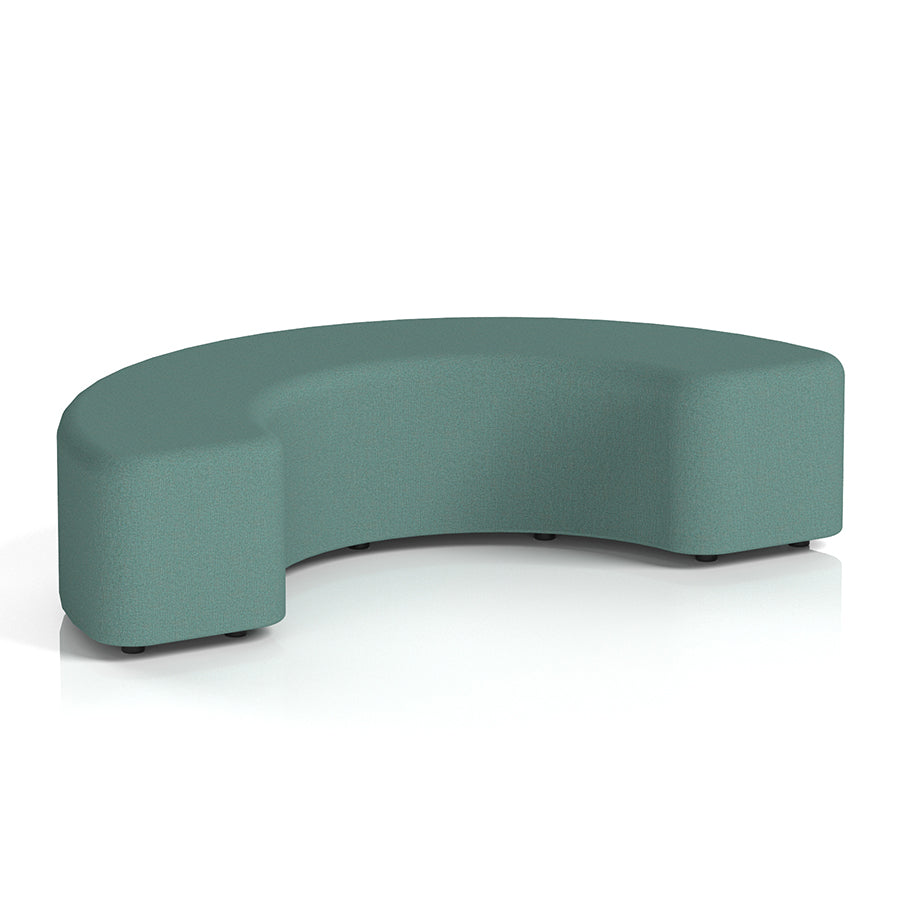 Harlestone Curved Stool in Single Tone - 180 degree curves
